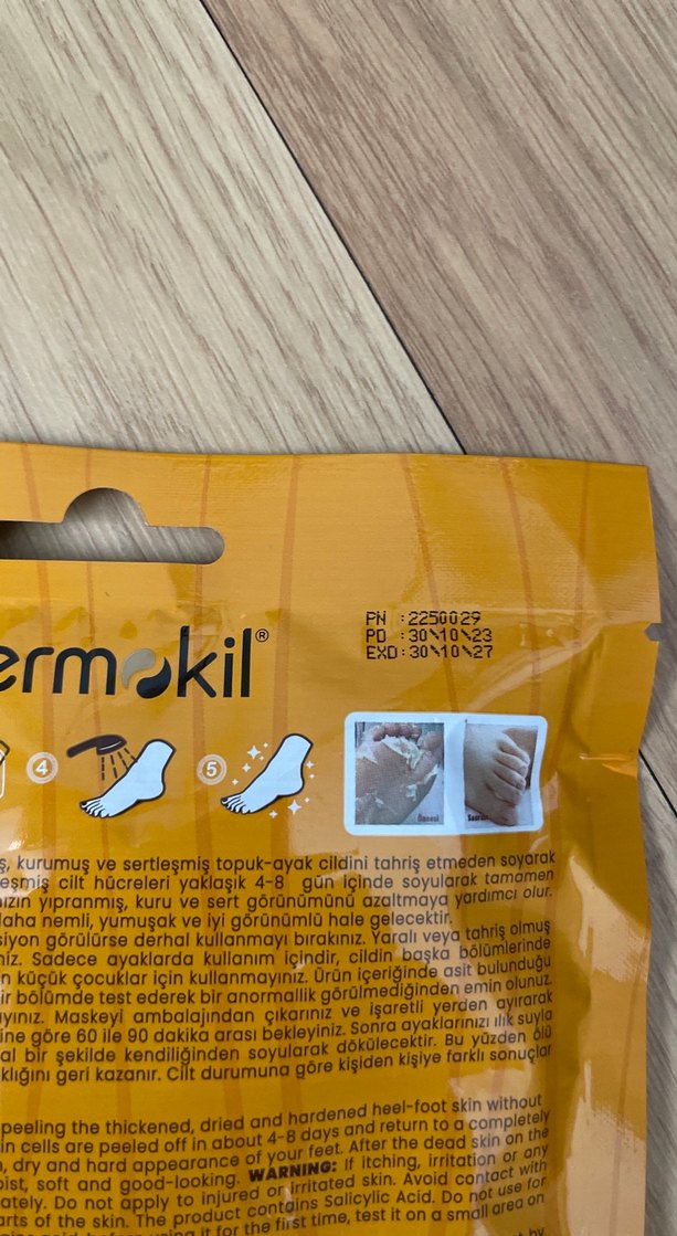 Dermokil Peeling Etkili Ayak Maskesi - Görsel 2