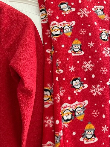 11-12 Yaş Beden kırmızı Renk Pijama takımı