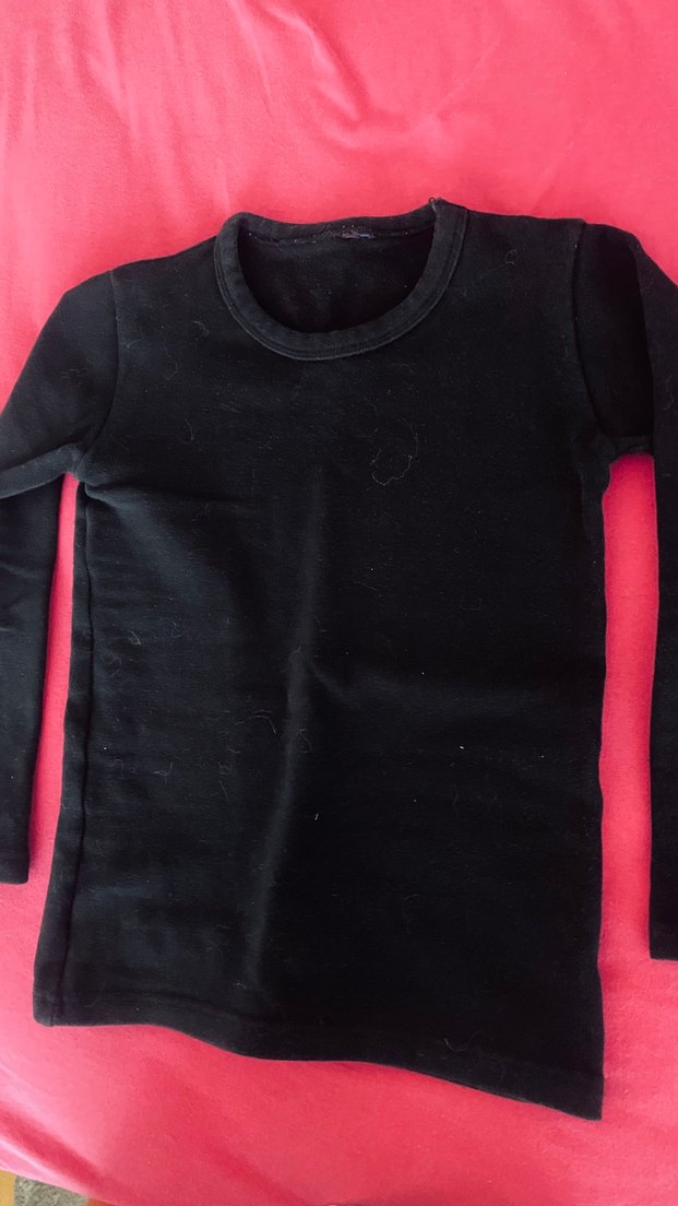 Siyah Çocuk Uzun Kollu Atlet - Görsel 2