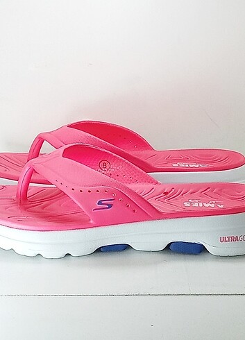 38 Beden pembe Renk Skechers Kadın Terlik