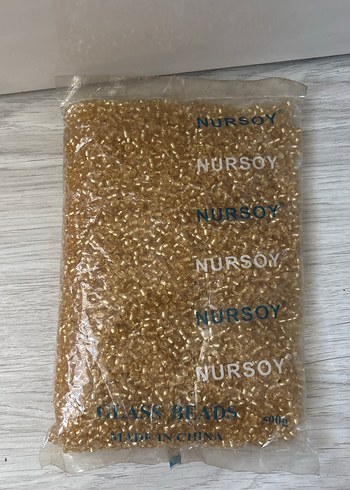 Bej Cam Boncuklar - 500 gr