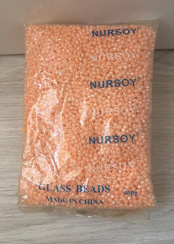 Bej Cam Boncuk 500g Nursoy