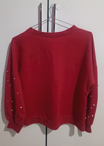 Diğer kırmızı uzun kollu sweatshirt