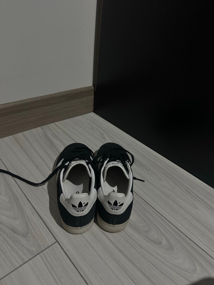 Kadın Siyah Spor ADİDASAyakkabı Tokalı - Görsel 3