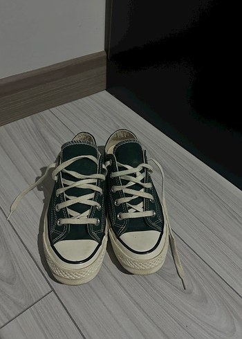 Kadın Yeşil Minimalist CONVERSESpor Ayakkabı - Görsel 2