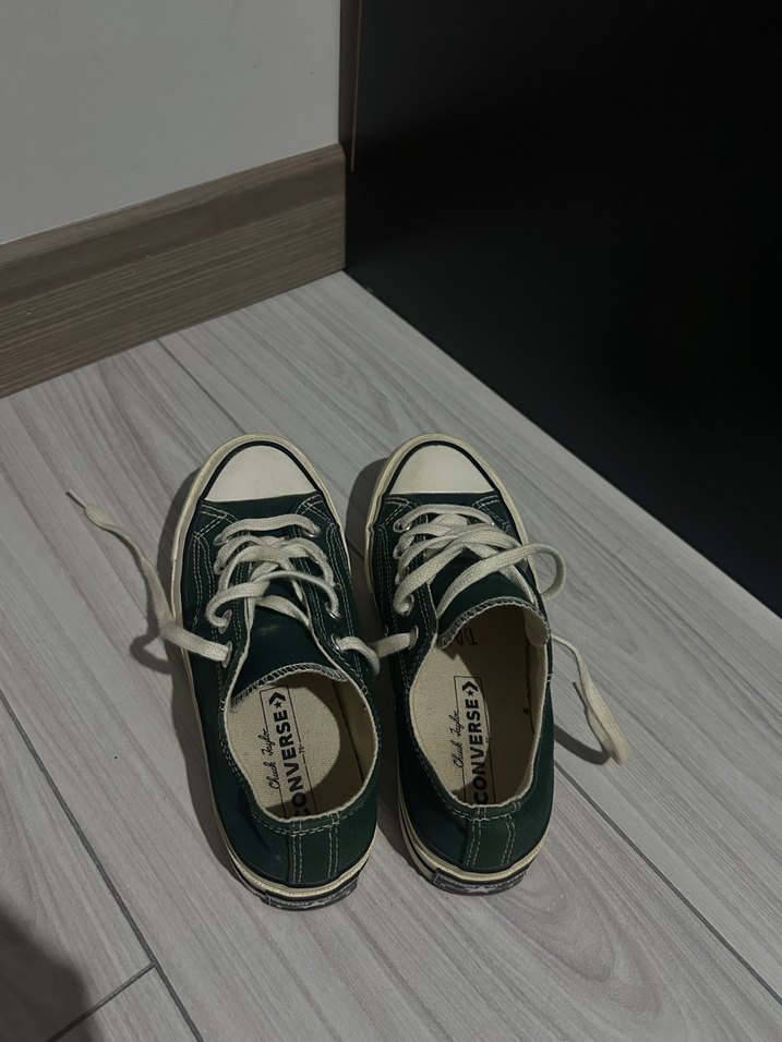 Kadın Yeşil Minimalist CONVERSESpor Ayakkabı - Görsel 3