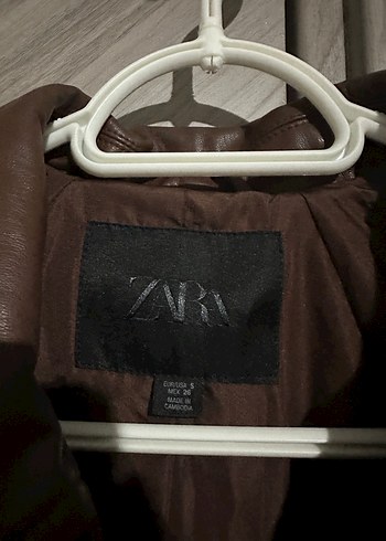 Kahverengi Kemerli Deri Kadın Ceket - Görsel 4