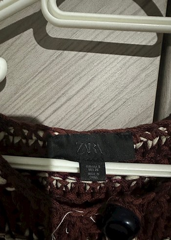 Bordo Çizgili Salaş Triko Kazak - Görsel 3