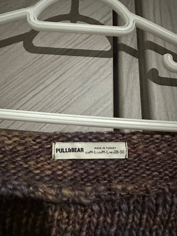 Kadın Kahverengi Mini Örgü Kazak - Görsel 3