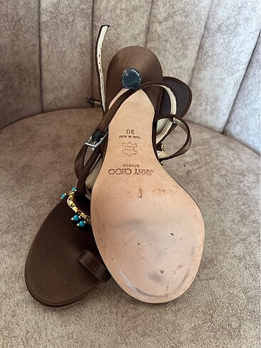 38 Beden Jimmy Choo Taşlı Abiye Topuklu Ayakkabı