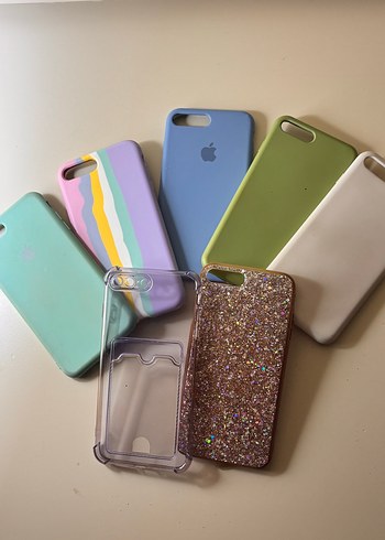 Parlak Simli Pastel Renkli Telefon Kılıfları
