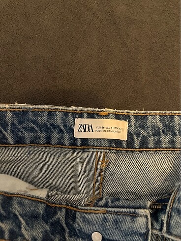 36 Beden mavi Renk Zara Mom Jean