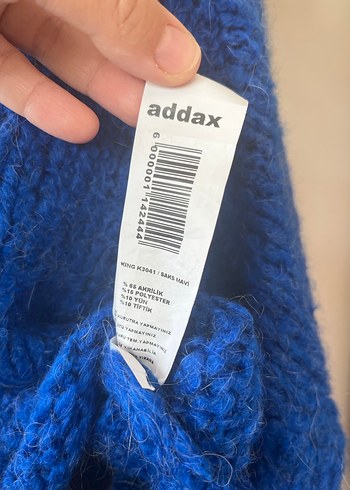 Addax Addax Kadın Renkli Kısa Triko Kazak
