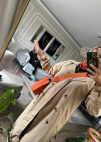 Trendyol & Milla Camel Renkli Midi Kadın Trençkot