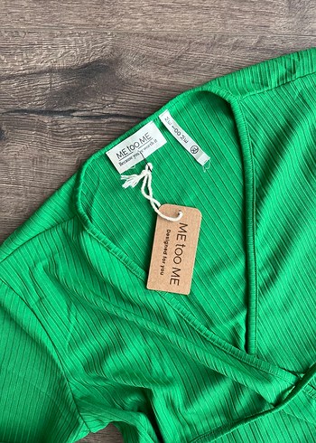 Kadın Yeşil Uzun Bol Kesim takım s m l xl var - Görsel 4