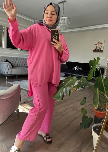 m Beden Pembe Salaş Kadın Takım