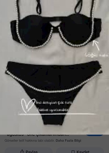 Trendyol & Milla Incili Siyah Mini Bikini Takımı