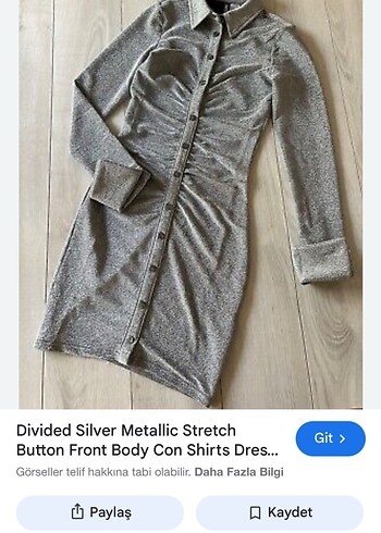 Gri Uzun Kollu Düğmeli H&m marka