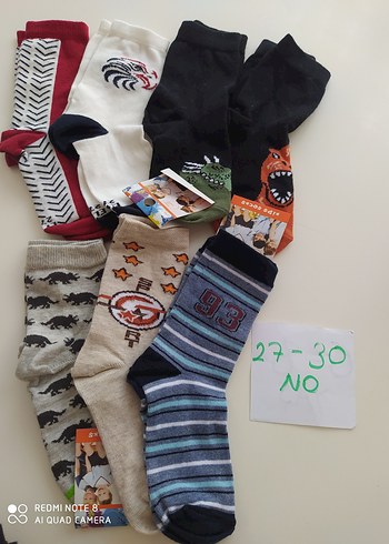 Erkek Çocuk Çok Renkli Desenli Çorap Seti - Görsel 2