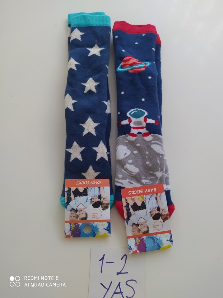 Renkli Baskılı Erkek Çorabı 1-2 Yaş - Görsel 2
