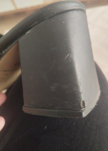 Siyah Tokalı Kadın Topuklu Sandalet - Görsel 4