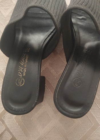 Siyah Tokalı Kadın Topuklu Sandalet - Görsel 3