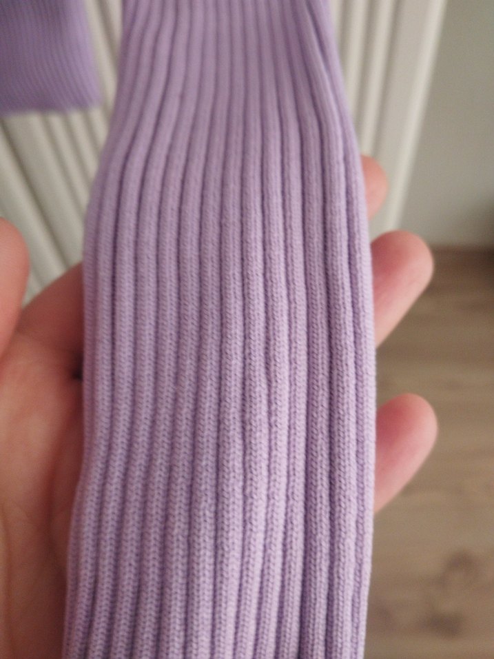 Mor Pilili Balıkçı Yaka Triko Kazak - Görsel 2