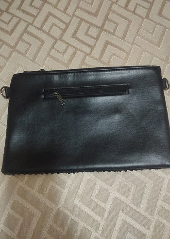 Siyah Payetli Kadın Portföy Çanta - Görsel 3