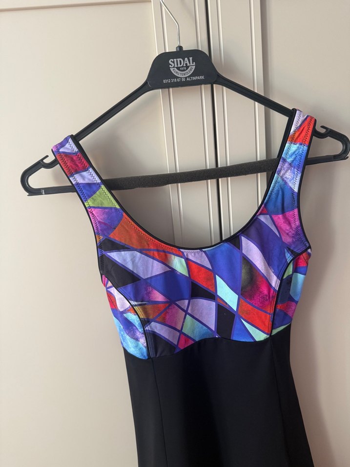 Çok Renkli Drapeli Spor Mayo Elbise - Görsel 2