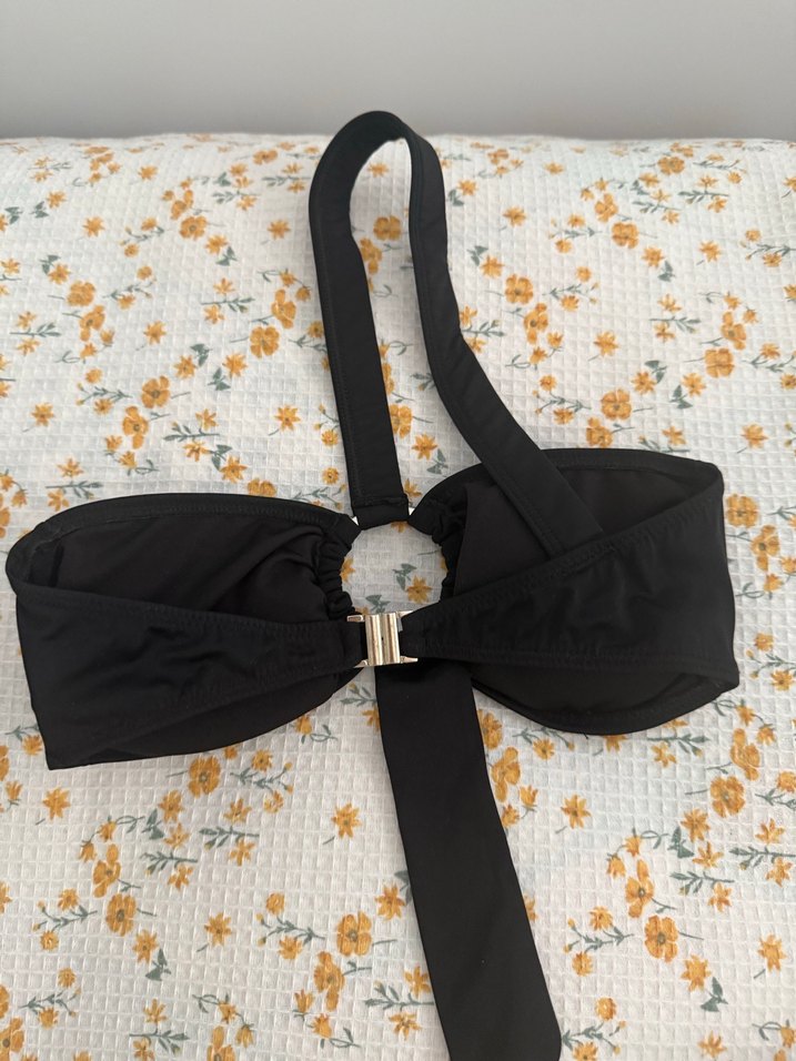 Siyah Kemerli Mini Kadın Mayo - Görsel 4