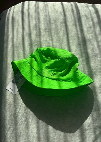 Mango Parlak Yeşil Streetwear Kadın Şapka - Görsel 4