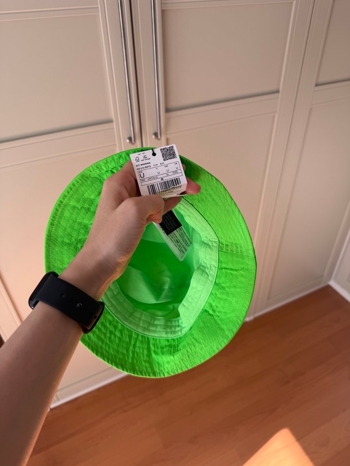 Mango Parlak Yeşil Streetwear Kadın Şapka - Görsel 3