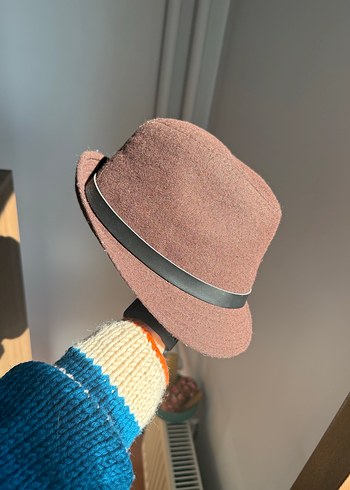 Kahverengi fötr şapka - Görsel 2