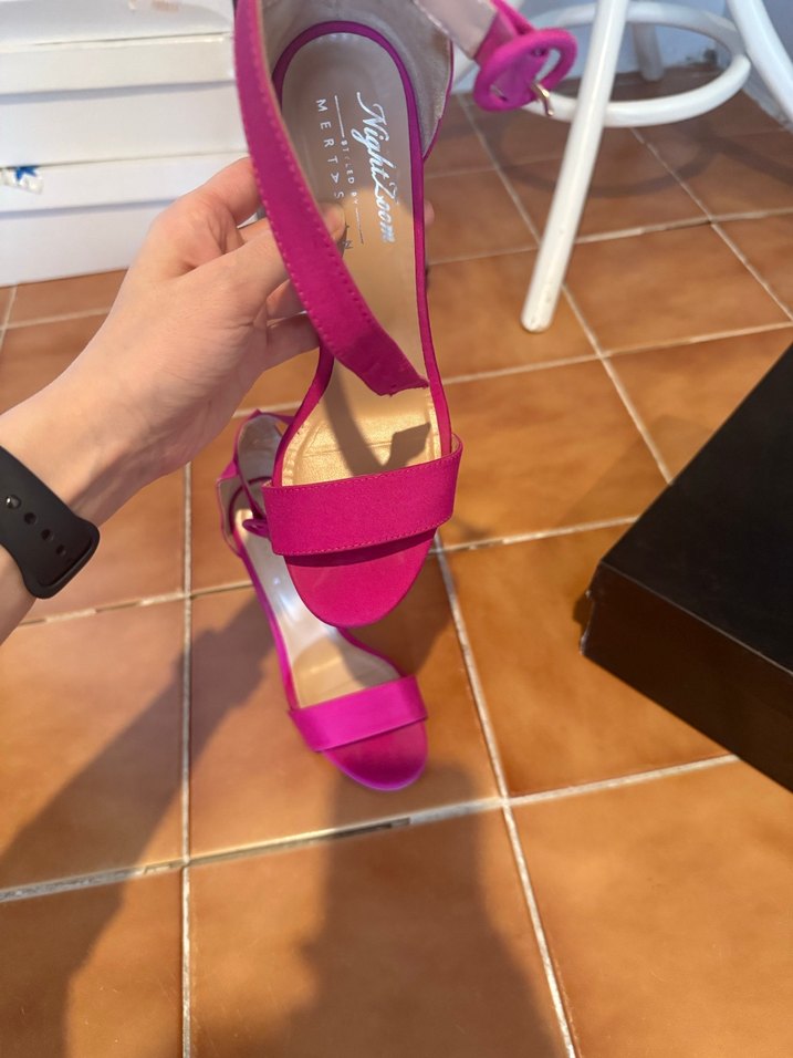 ADL Pembe Stiletto Topuklu Kadın Abiye Ayakkabı - Görsel 2