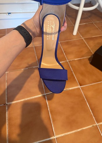 ADL nightzoom  Koyu Mavi Süet Topuklu Kadın Ayakkabı - Görsel 4