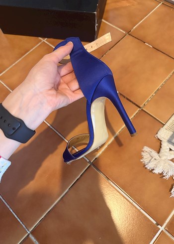 ADL nightzoom  Koyu Mavi Süet Topuklu Kadın Ayakkabı - Görsel 3