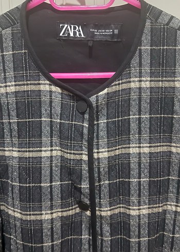 Zara Cizgili ceket - Görsel 4