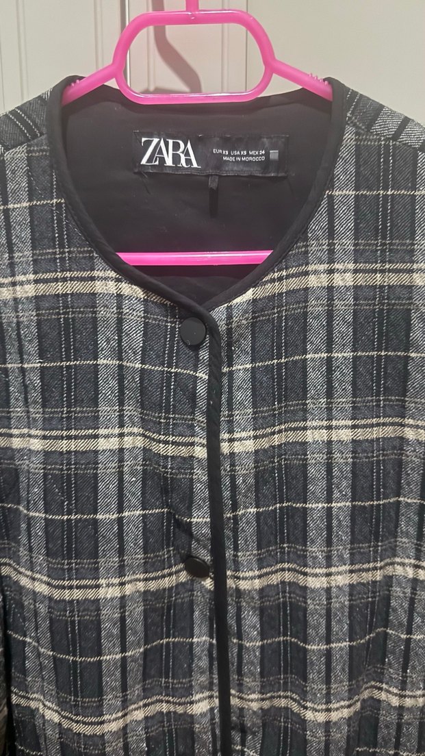 Zara Cizgili ceket - Görsel 4