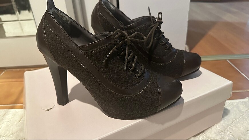 Platform topuk rahat ayakkabi - Görsel 5