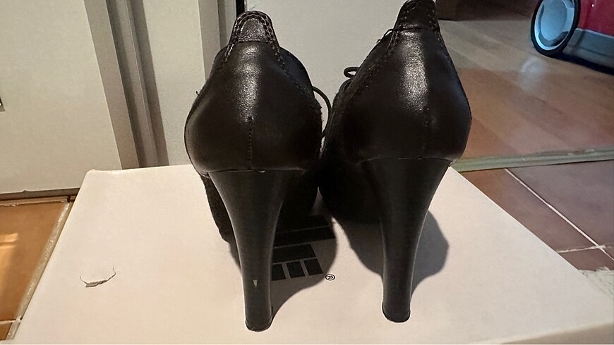 Platform topuk rahat ayakkabi - Görsel 7