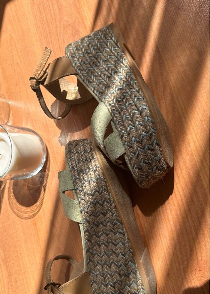 Mint yesili espadril - Görsel 4