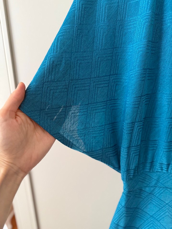 Zara Mavi elbise - Görsel 3