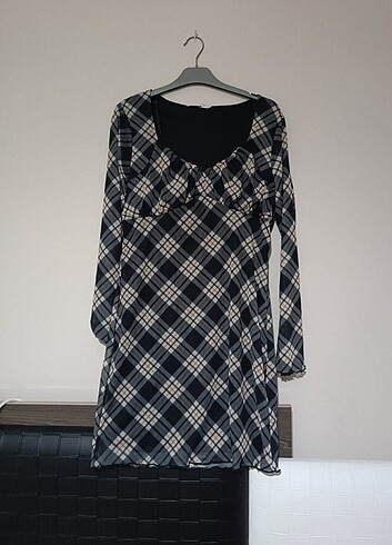 l Beden gri Renk Primark Mini Elbise 