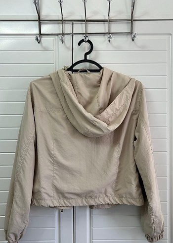 Bej Midi Keten Ceket, Rahat Kesim, Uzun Kollu - Görsel 2