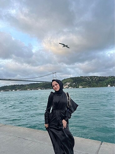 m Beden Siyah abiye
