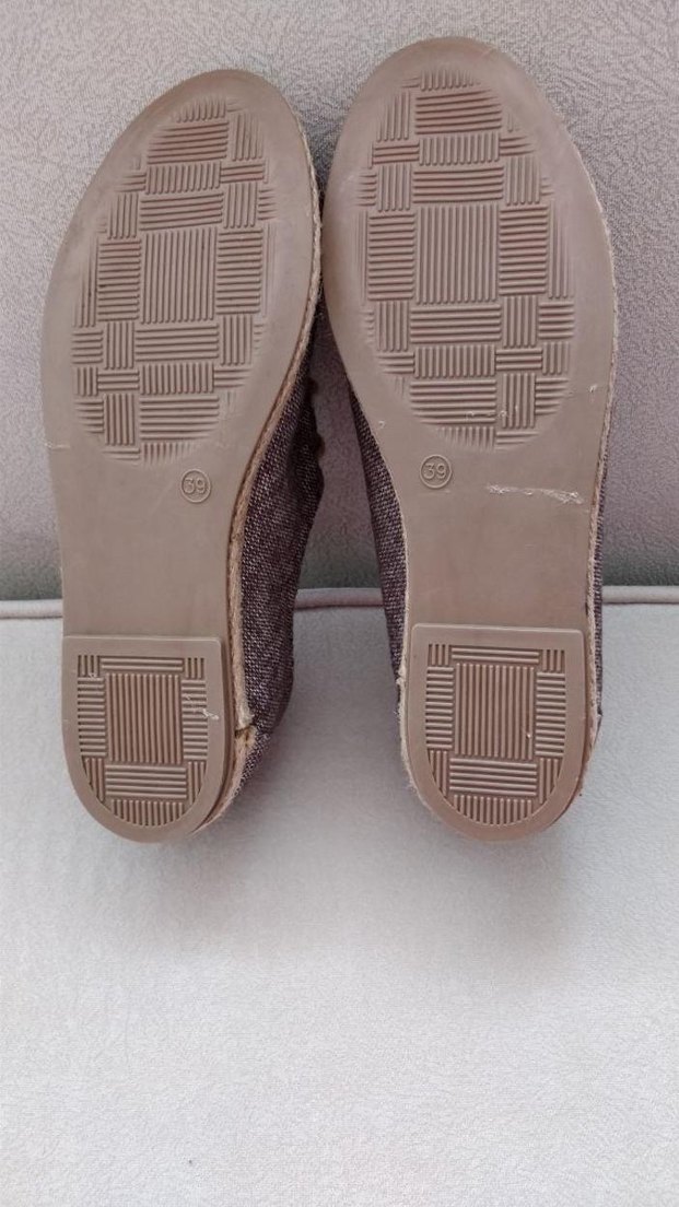 Düğmeli Örgü Kadın Dolgu Topuk Espadril - Görsel 5