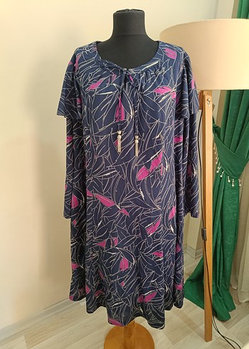 Uzun Kollu Mor Bohem Salaş Elbise - Görsel 16