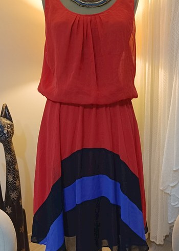 Vintage Love Bohem Çok Renkli Midi Elbise