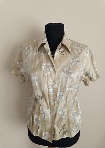 American Vintage Bej Vintage Kısa Kollu Gömlek