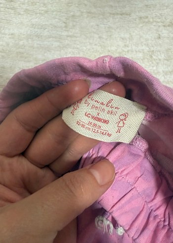 Pembe Bağcıklı Kız Çocuk Salaş Pantolon - Görsel 2